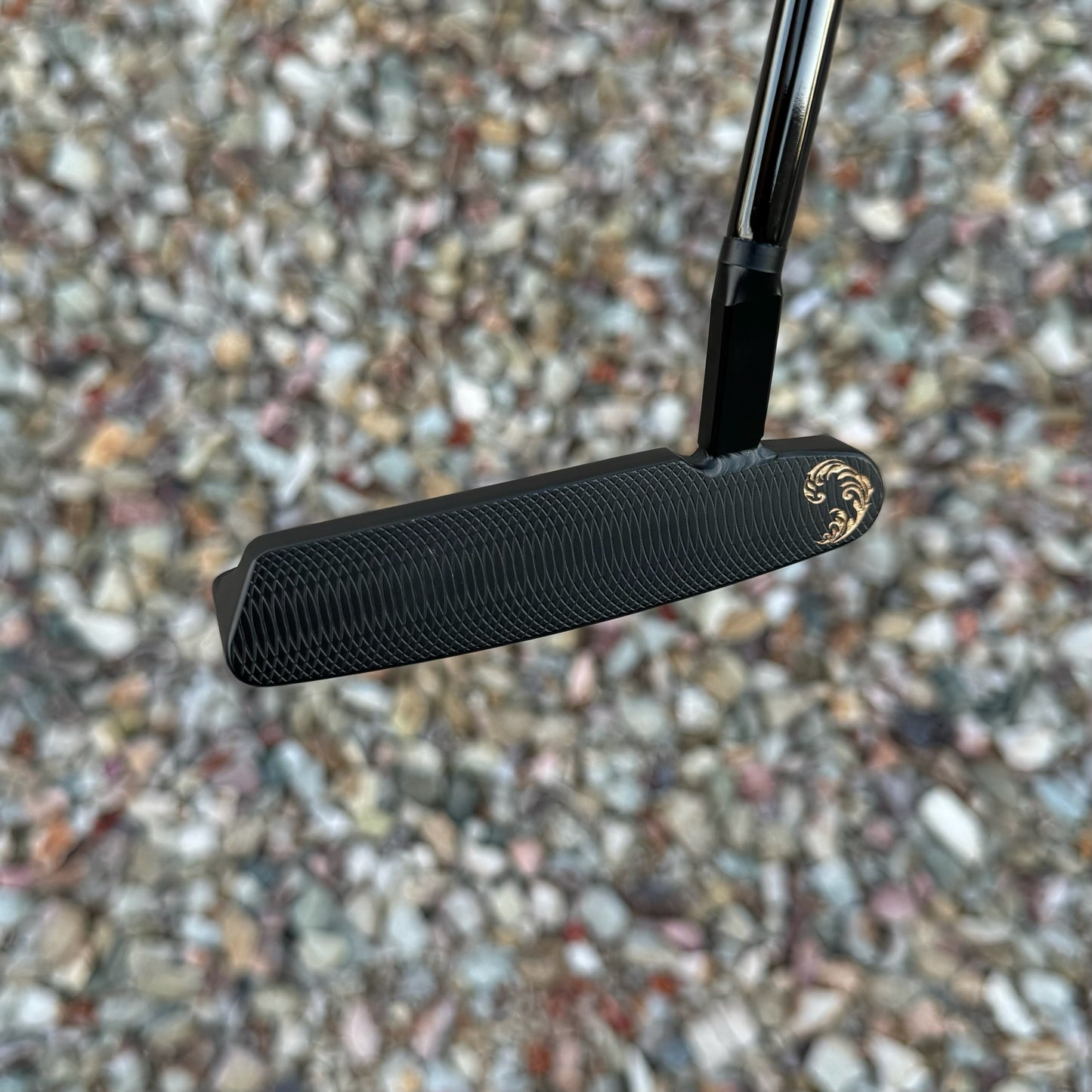 Silverstone Short Slant Neck Gold Filigree