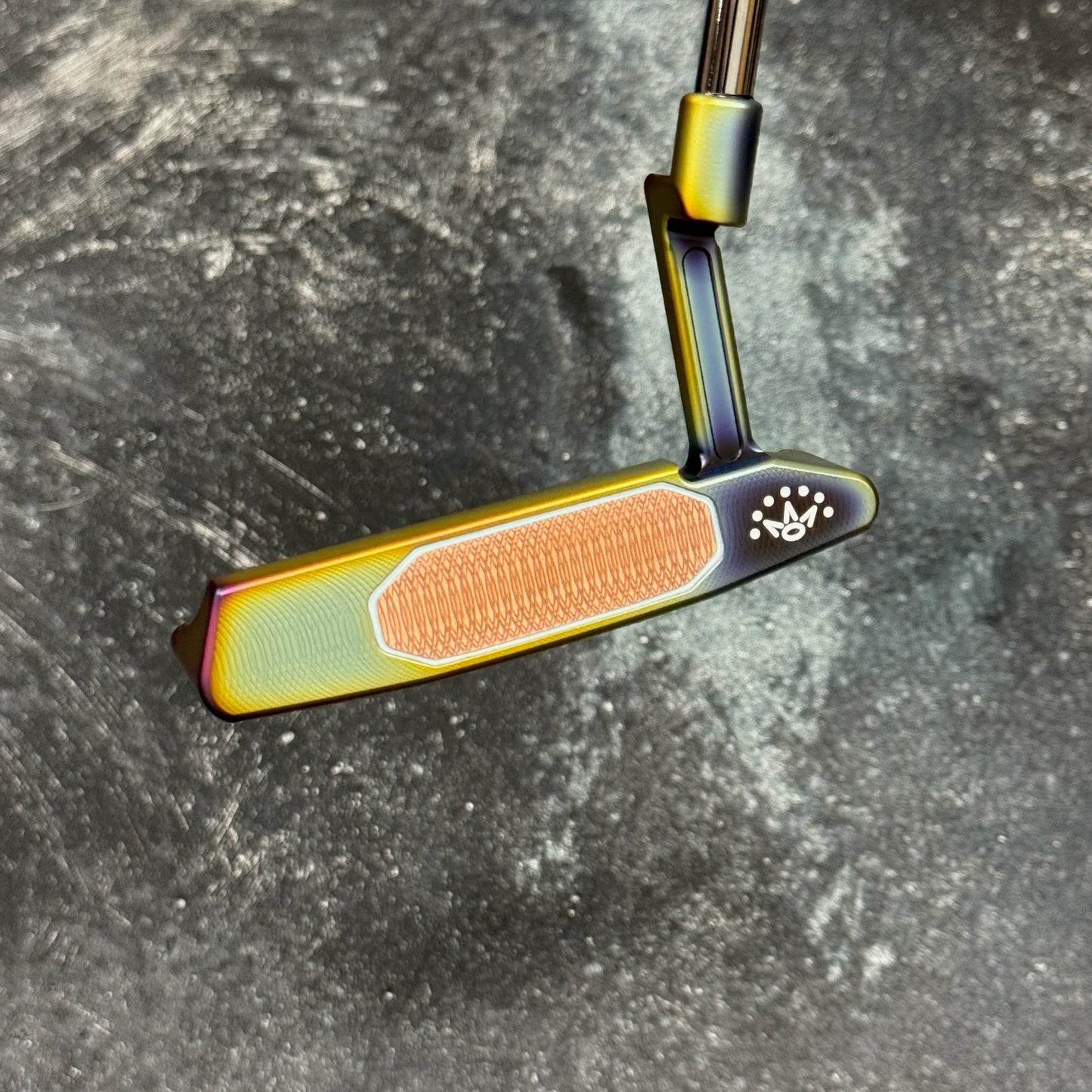 Scotty Cameron Studio Style Newport 2+ Copper Face Insert (Crazy Rainbow PVD)