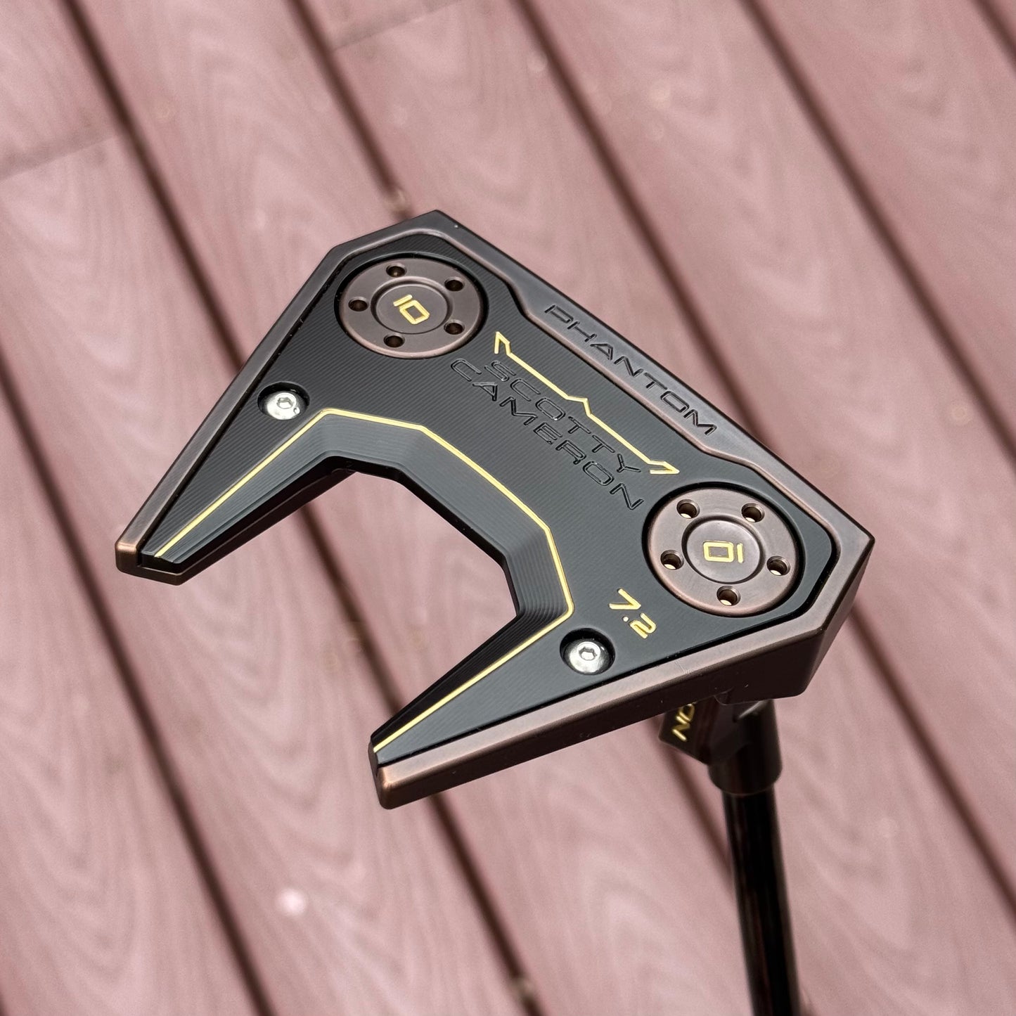 Scotty Cameron Phantom 7.2 Brass Face Insert (Antique Bronze PVD)