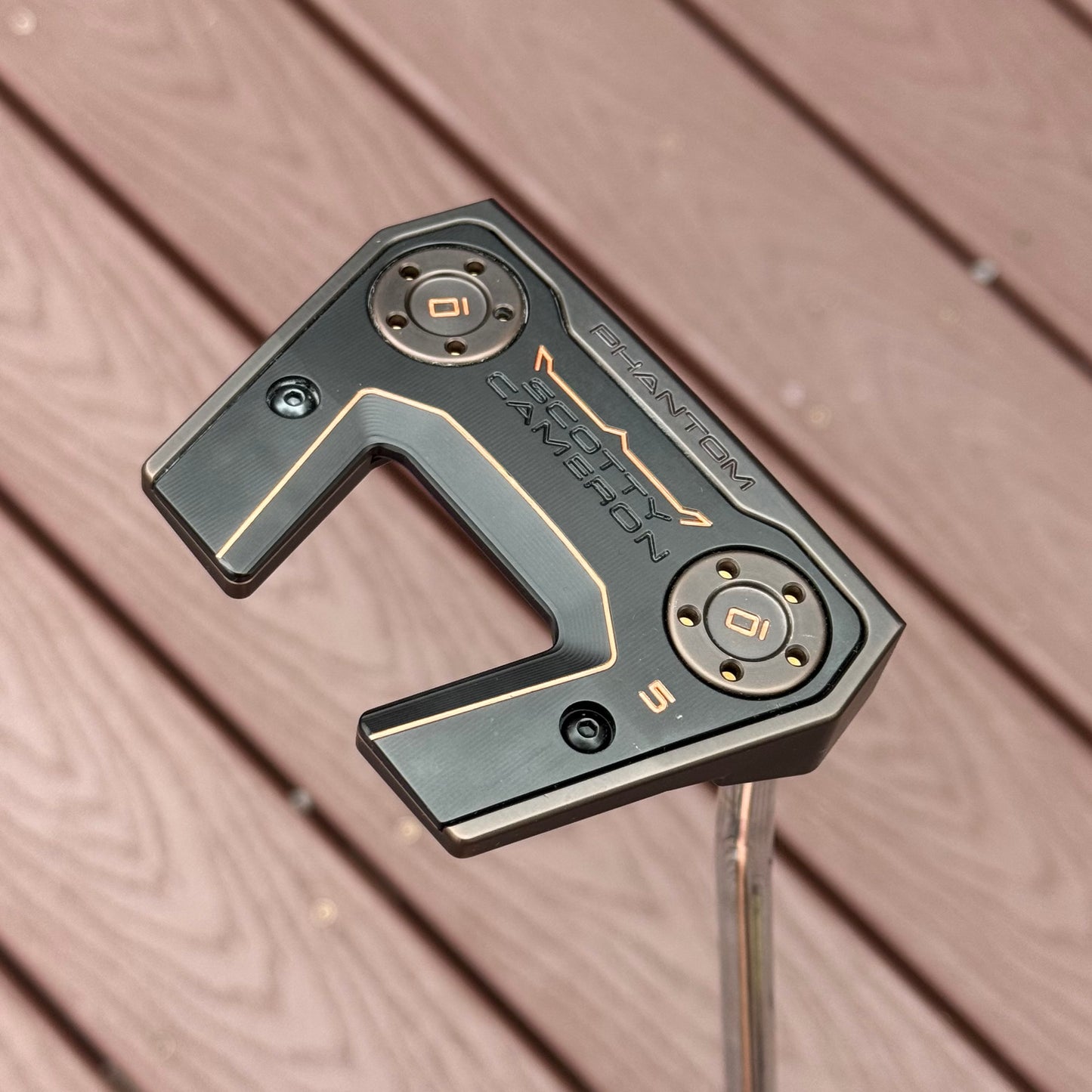 Scotty Cameron Phantom 5 Tellurium Copper Face Insert (Antique Bronze PVD)