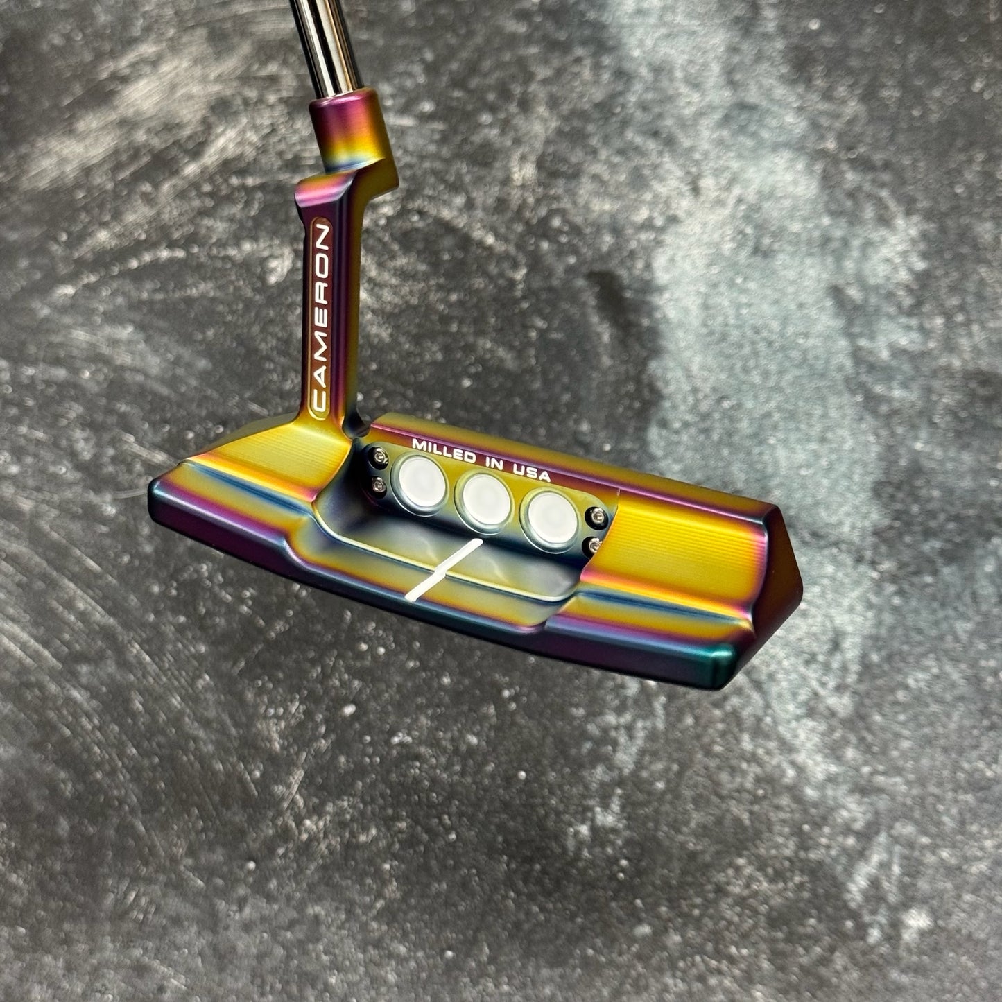 Scotty Cameron Studio Style Newport 2+ Copper Face Insert (Crazy Rainbow PVD)