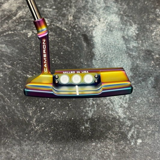 Scotty Cameron Studio Style Newport 2+ Copper Face Insert (Crazy Rainbow PVD)
