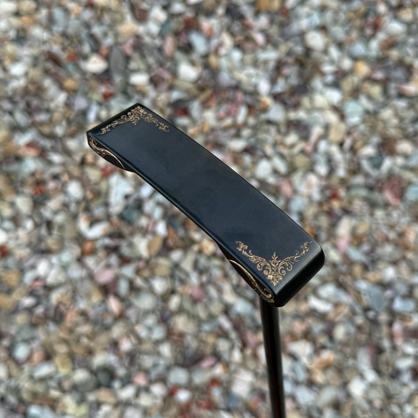 Silverstone Short Slant Neck Gold Filigree