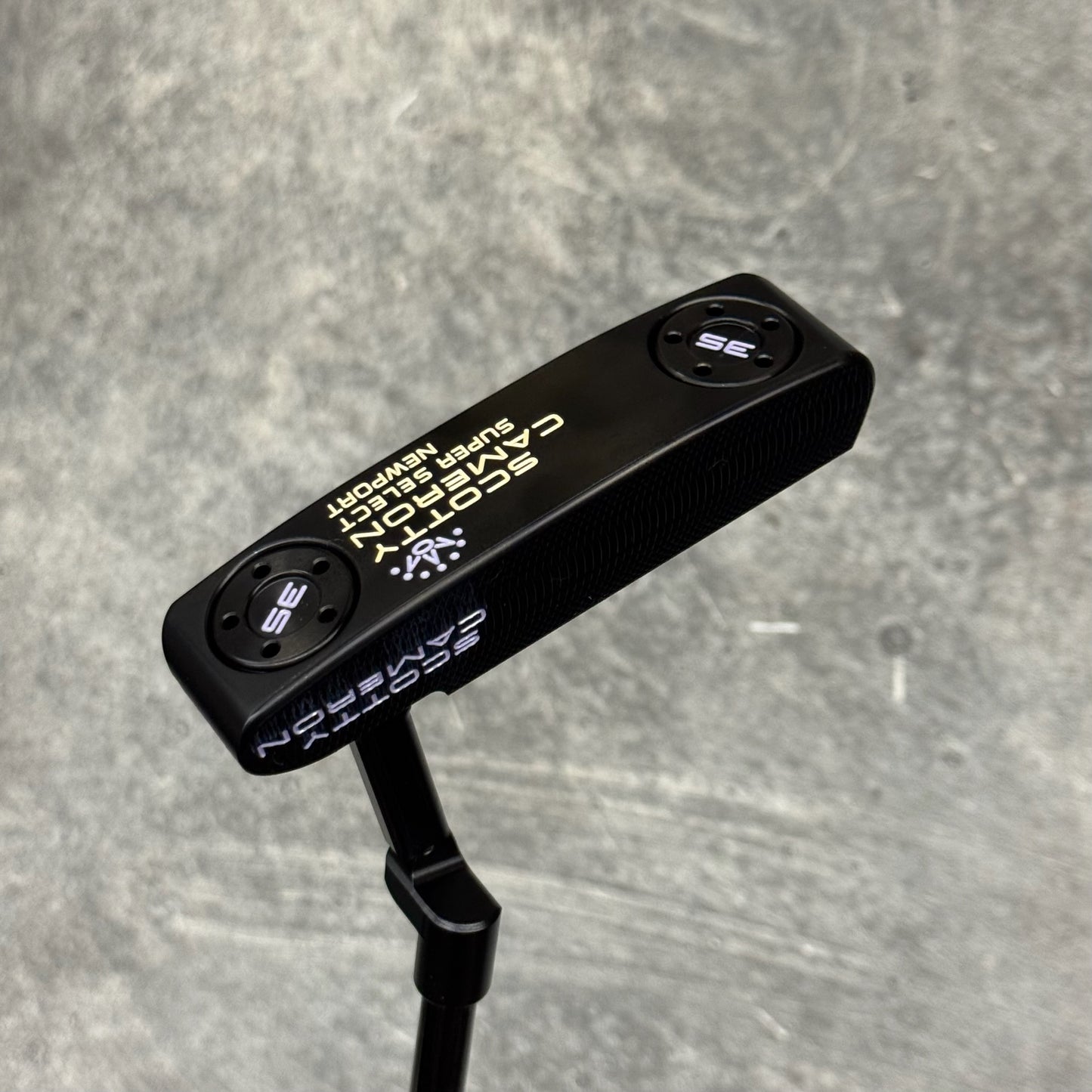 Scotty Cameron Super Select Newport (Black PVD) Purple Drip Print