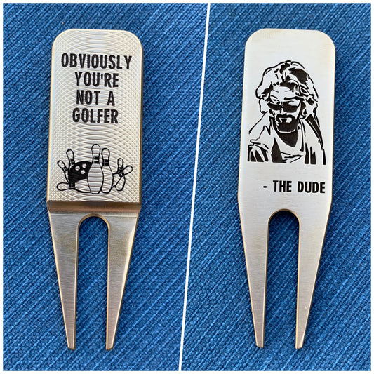 The Dude Themed Divot Tool
