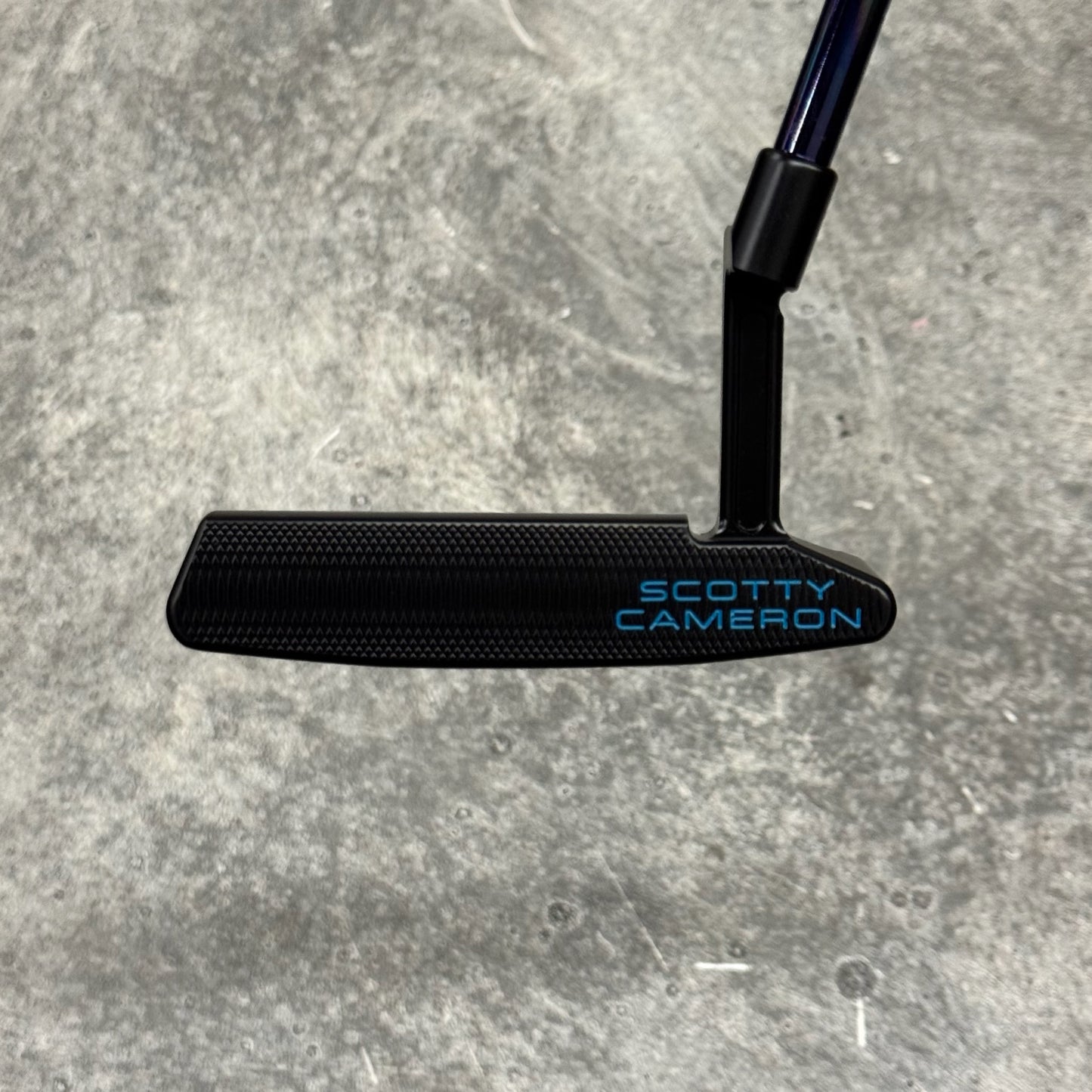Scotty Cameron Super Select Newport 2+ (Black PVD) Blue Drip Print