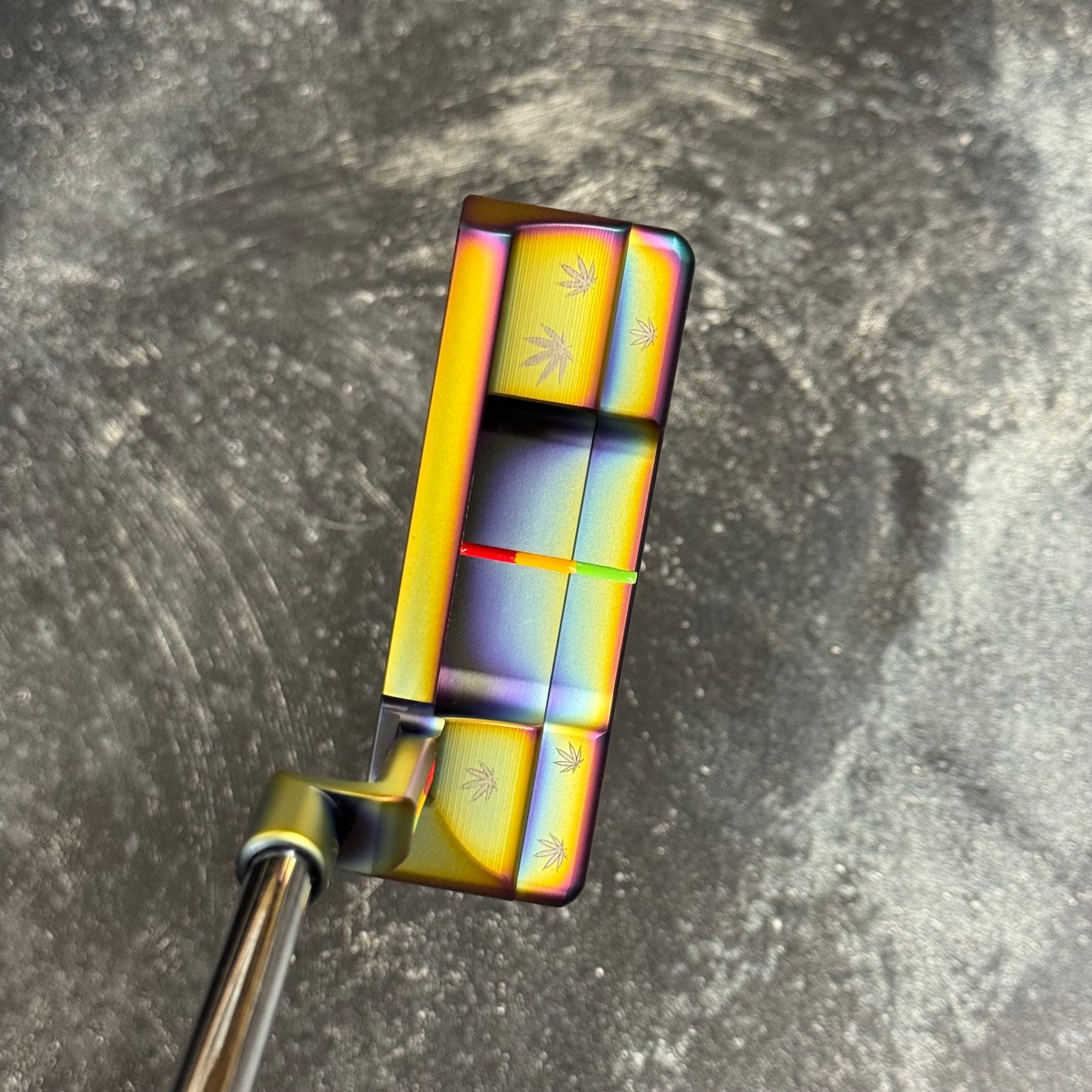 Scotty Cameron Super Select Squareback 2 (Crazy Rainbow Marijuana Theme)