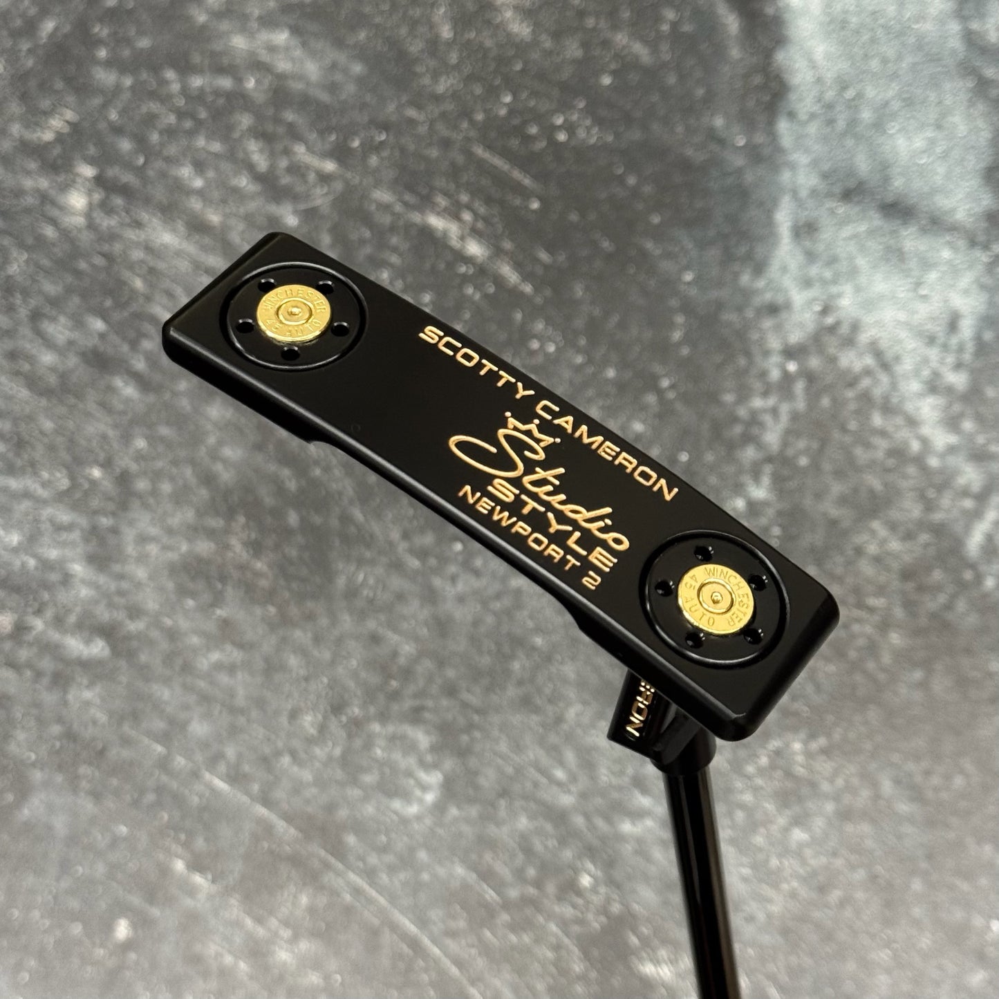Scotty Cameron Studio Style Newport 2 Bulletback Brass Face Insert (Black PVD)