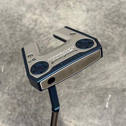 Scotty Cameron Phantom 5.5 Smooth Stainless Tour Dot Face Insert (Blue PVD)