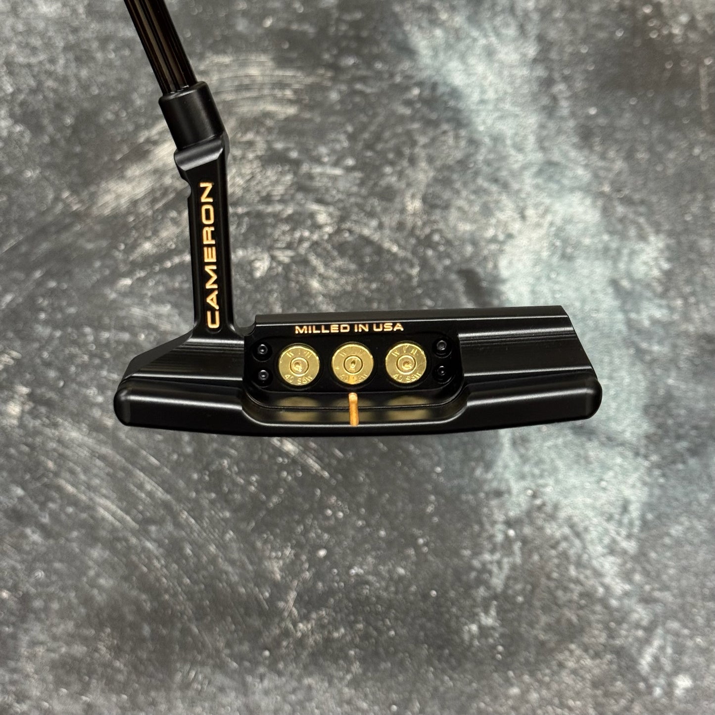 Scotty Cameron Studio Style Newport 2 Bulletback Brass Face Insert (Black PVD)