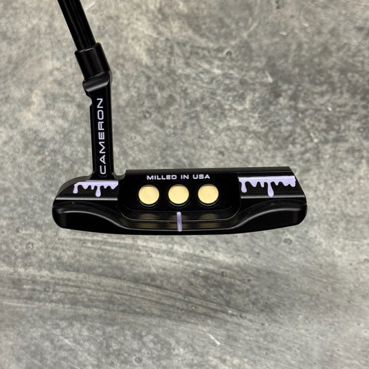Scotty Cameron Super Select Newport (Black PVD) Purple Drip Print