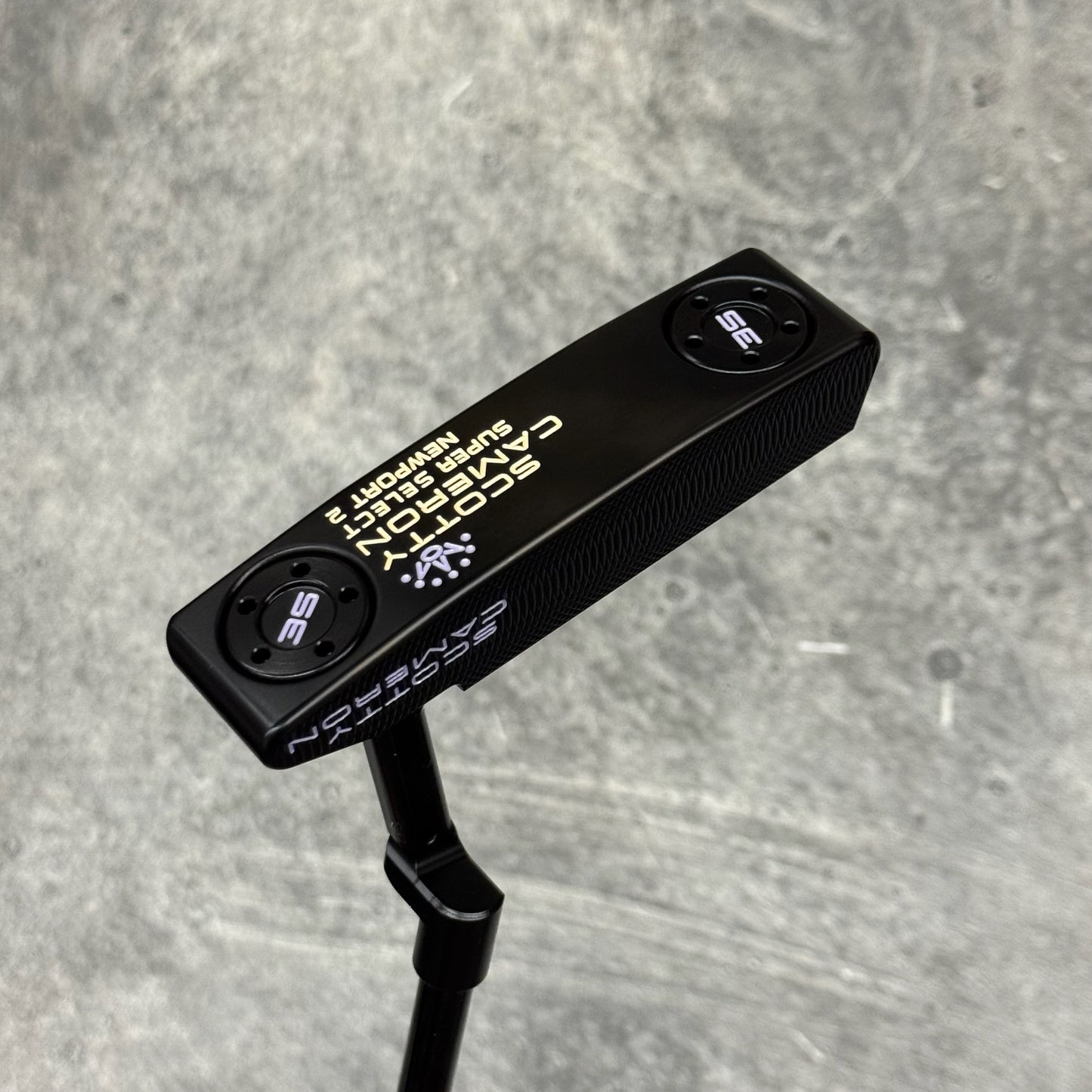 Scotty Cameron Super Select Newport 2 (Black PVD) Purple Drip Print