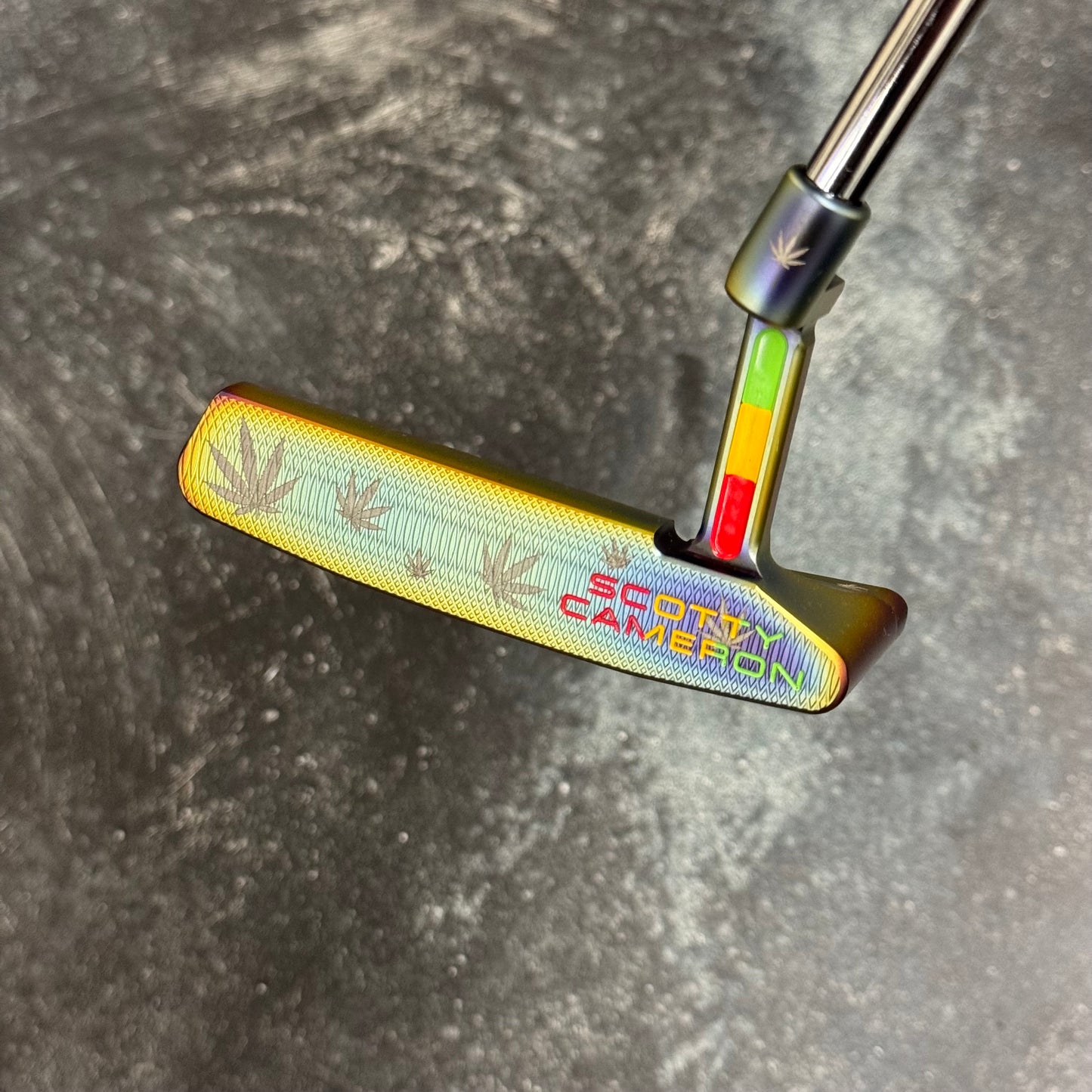 Scotty Cameron Super Select Squareback 2 (Crazy Rainbow Marijuana Theme)