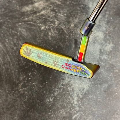 Scotty Cameron Super Select Squareback 2 (Crazy Rainbow Marijuana Theme)
