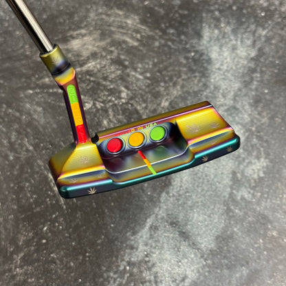 Scotty Cameron Super Select Squareback 2 (Crazy Rainbow Marijuana Theme)