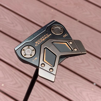 Left Handed Scotty Cameron Phantom 11R OC Triple Track Sight Line (Antique Bronze PVD)