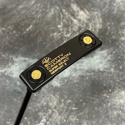 Left Handed Scotty Cameron Super Select Newport 2 Bulletback (Black PVD)