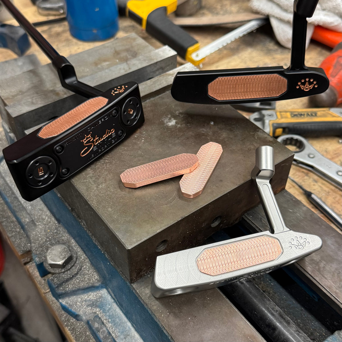 Studio Style Tellurium Copper & Brass Face Inserts – Embrace Putters