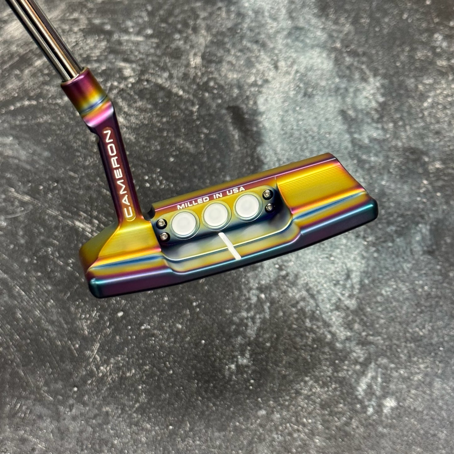 Scotty Cameron Studio Style Newport 2+ Copper Face Insert (Crazy Rainbow PVD)