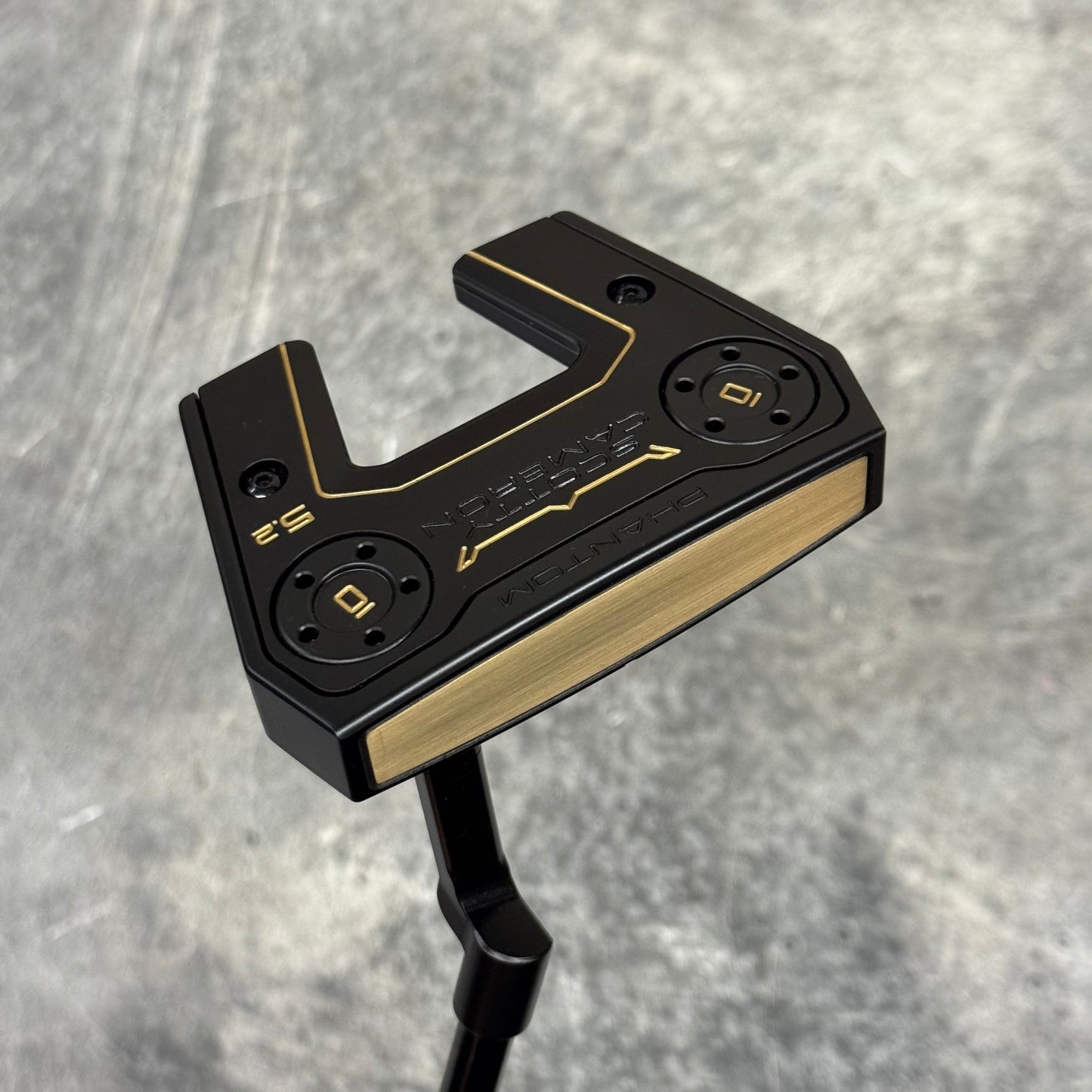 Scotty Cameron Phantom 5.2 Brass Face Insert (Black PVD)