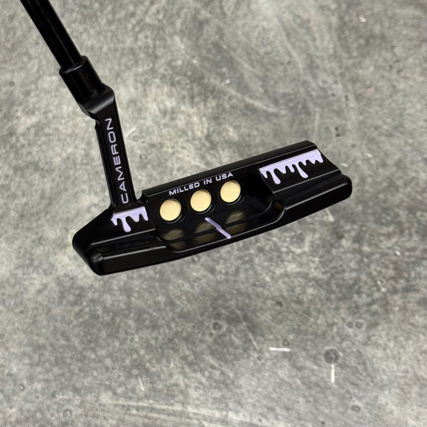 Scotty Cameron Super Select Newport 2 (Black PVD) Purple Drip Print