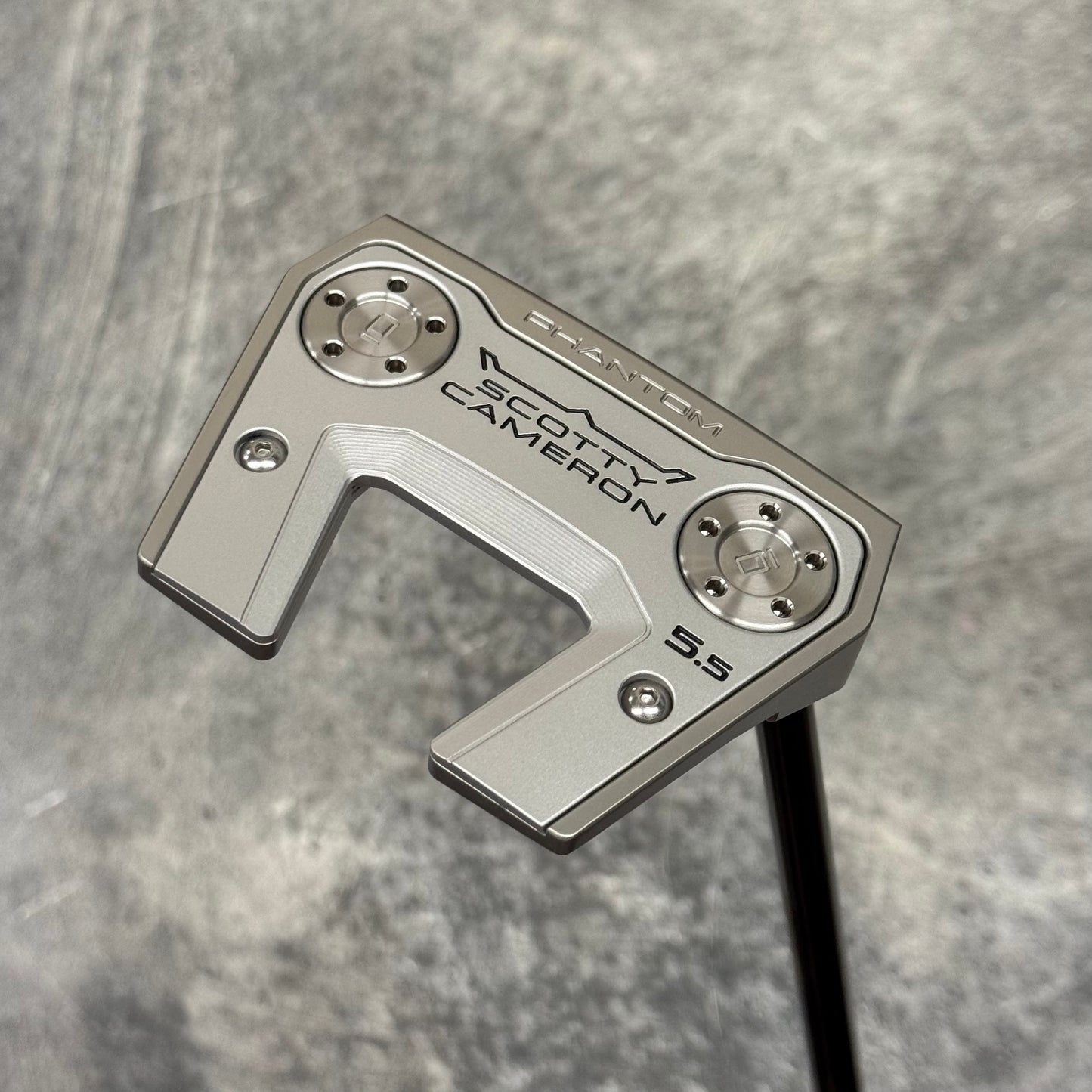 Scotty Cameron Phantom 5.5 Smooth Stainless Tour Dot Face Insert (Tour Satin)