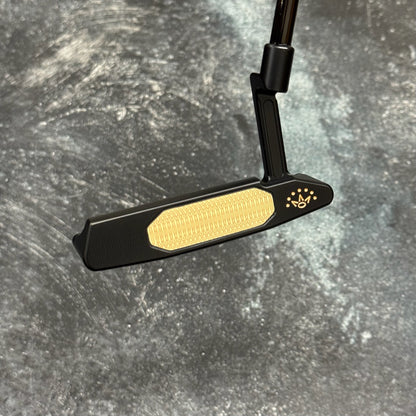 Scotty Cameron Studio Style Newport 2+ Bulletback Brass Face Insert (Black PVD)