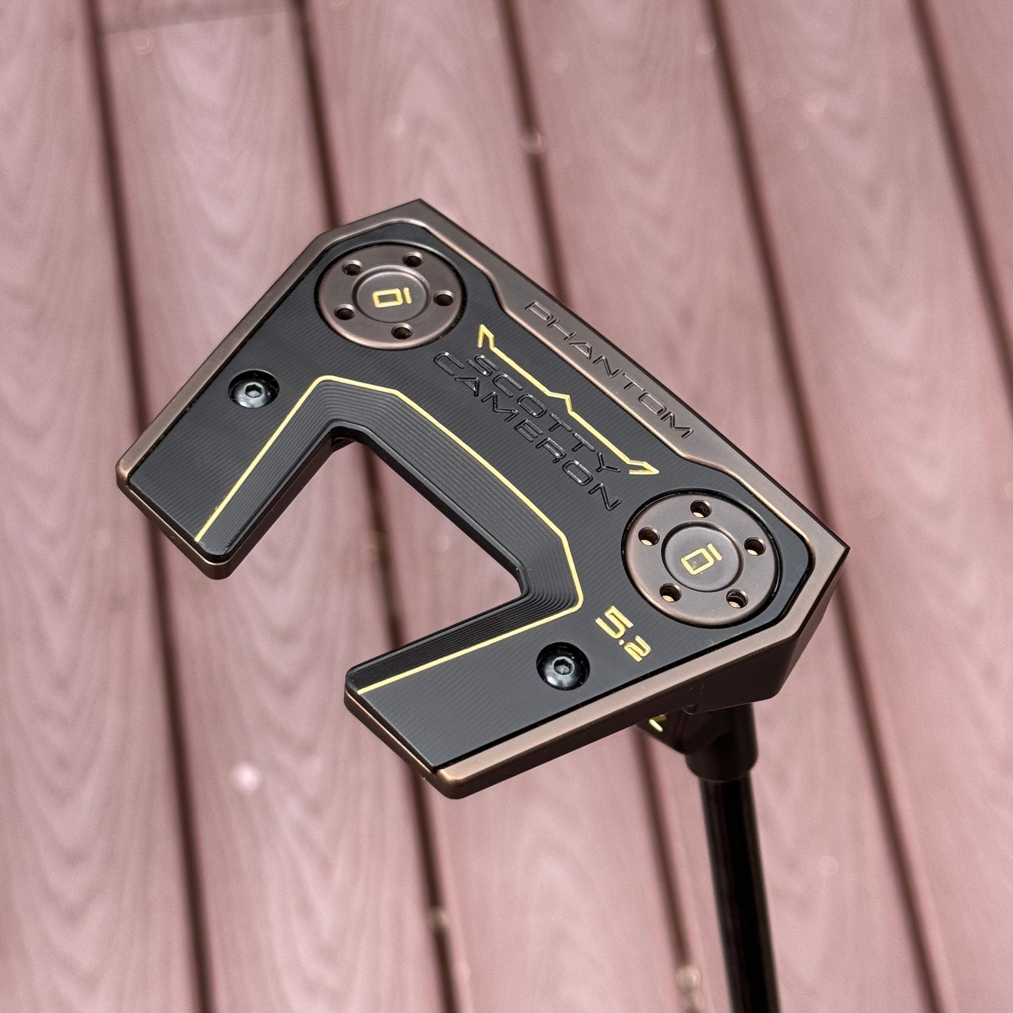 Scotty Cameron Phantom 5.2 Brass Face Insert (Antique Bronze PVD)