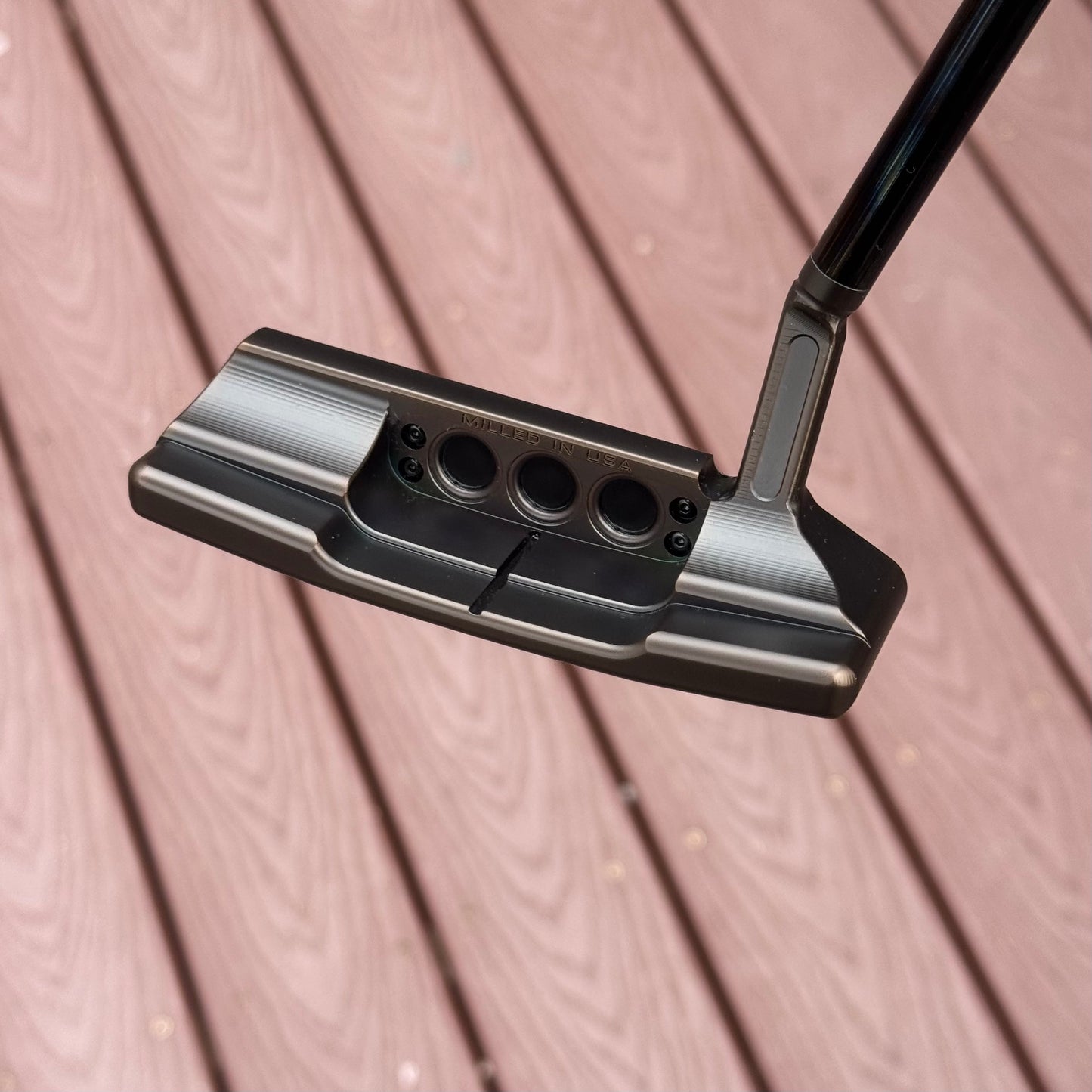 Left Handed Scotty Cameron Studio Style Newport 2.5+ Tellurium Copper Face Insert (Antique Bronze PVD)