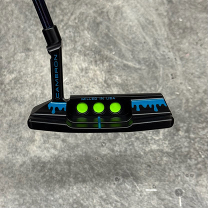 Scotty Cameron Super Select Newport 2+ (Black PVD) Blue Drip Print