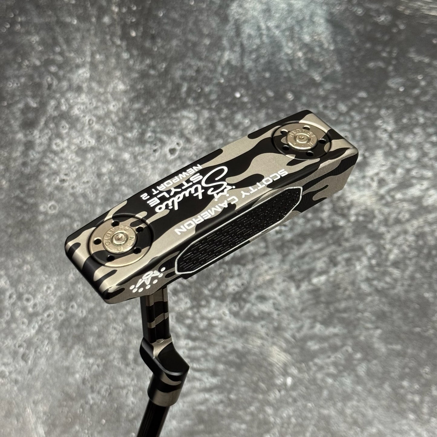 Scotty Cameron Studio Style Newport 2 (Black Camo and Bulletback Conversion)