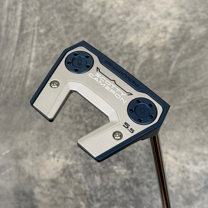 Scotty Cameron Phantom 5.5 Smooth Stainless Tour Dot Face Insert (Blue PVD)