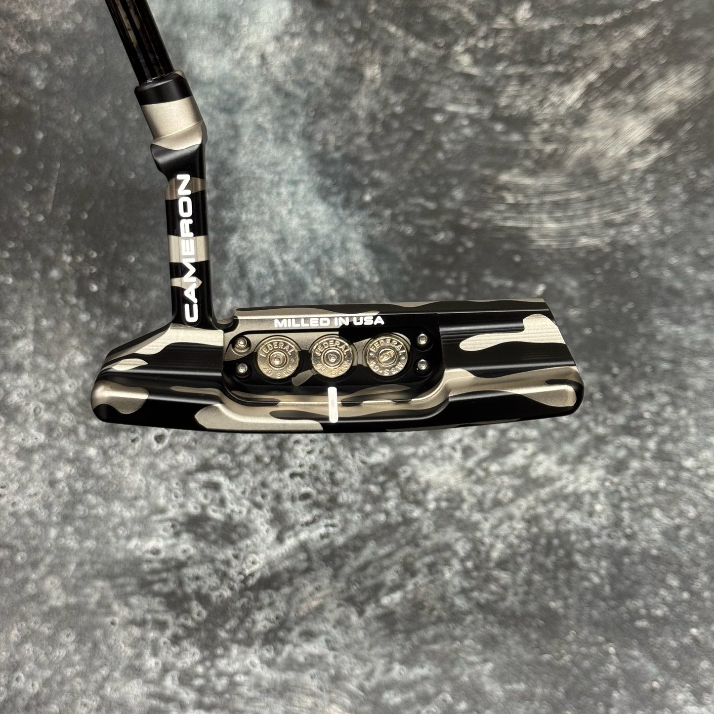 Scotty Cameron Studio Style Newport 2 (Black Camo and Bulletback Conversion)
