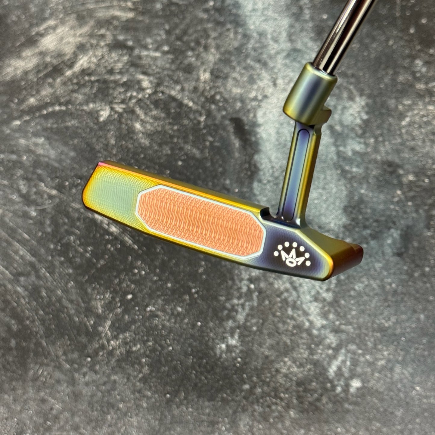 Scotty Cameron Studio Style Newport 2+ Copper Face Insert (Crazy Rainbow PVD)