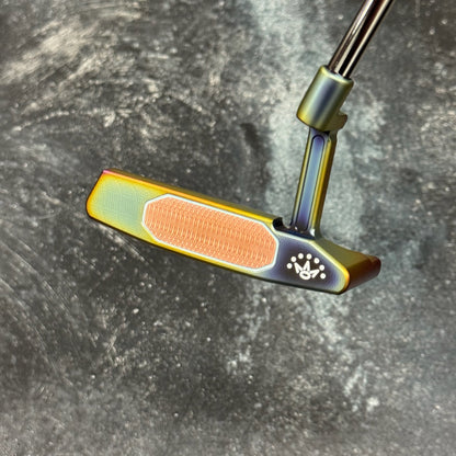 Scotty Cameron Studio Style Newport 2+ Copper Face Insert (Crazy Rainbow PVD)