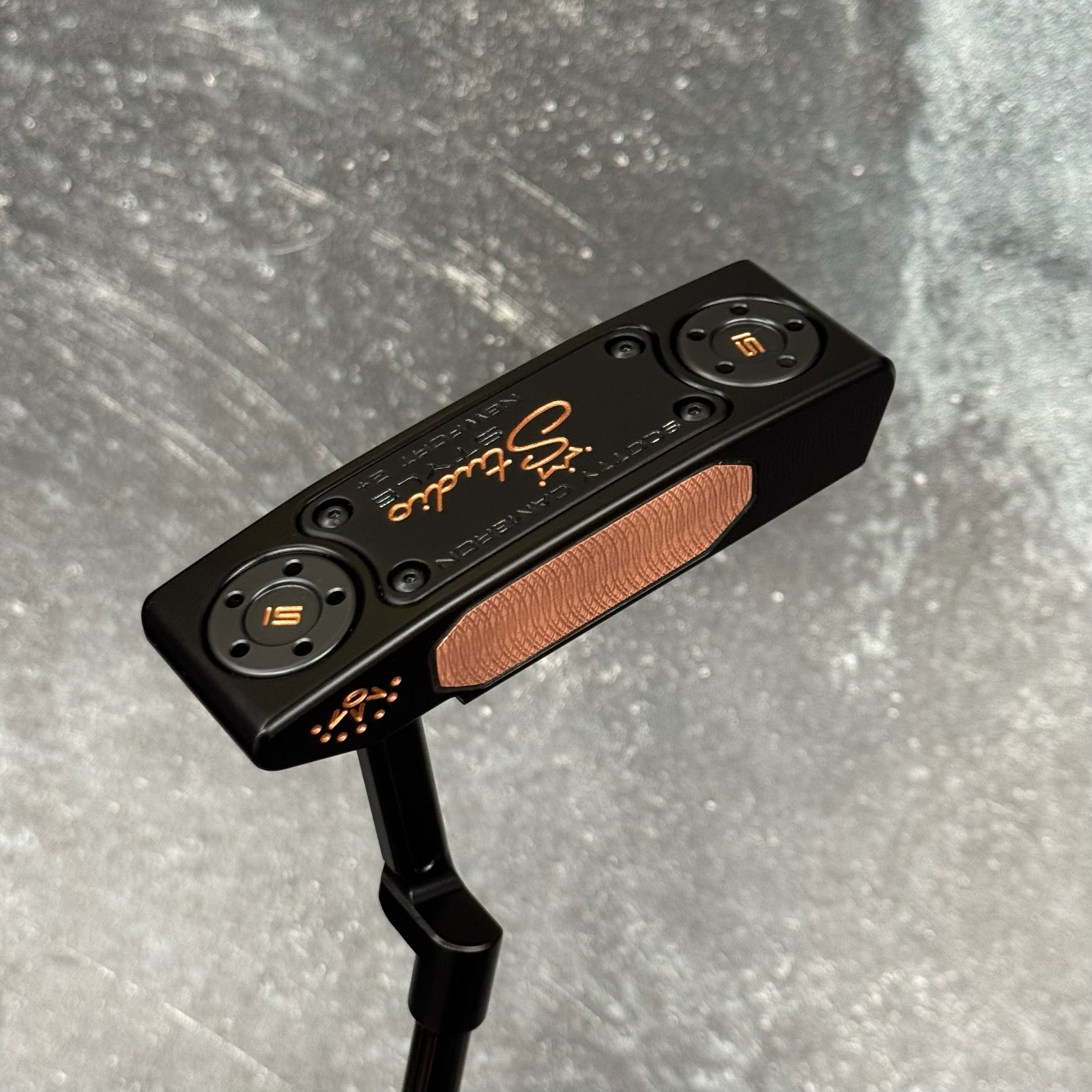 Scotty Cameron Studio Style Newport 2+ Copper Face Insert (Black