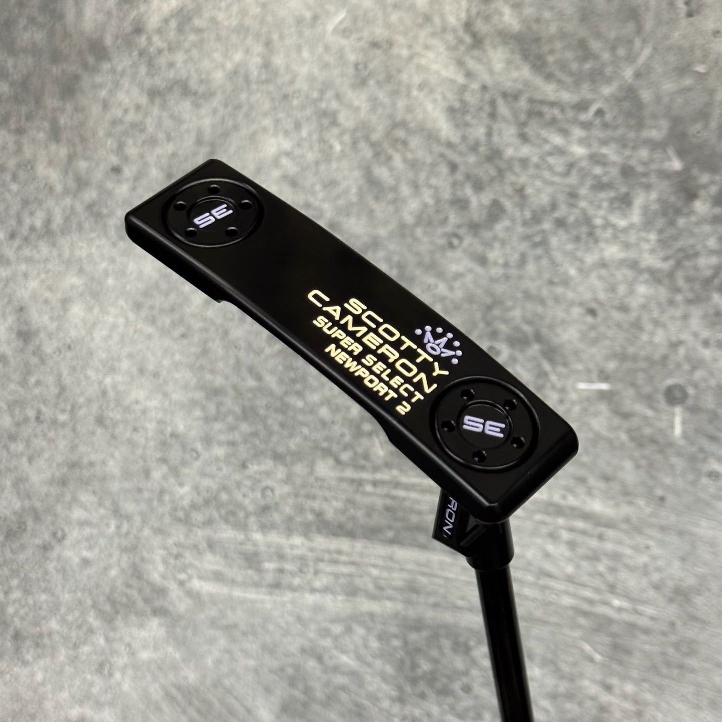 Scotty Cameron Super Select Newport 2 (Black PVD) Purple Drip Print