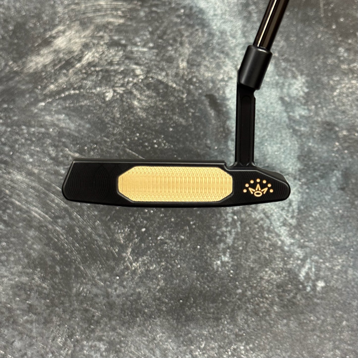 Scotty Cameron Studio Style Newport 2+ Bulletback Brass Face Insert (Black PVD)