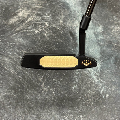 Scotty Cameron Studio Style Newport 2+ Bulletback Brass Face Insert (Black PVD)