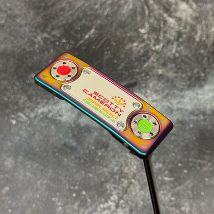 Scotty Cameron Super Select Squareback 2 (Crazy Rainbow Marijuana Theme)