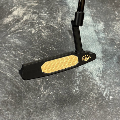 Scotty Cameron Studio Style Newport 2 Bulletback Brass Face Insert (Black PVD)