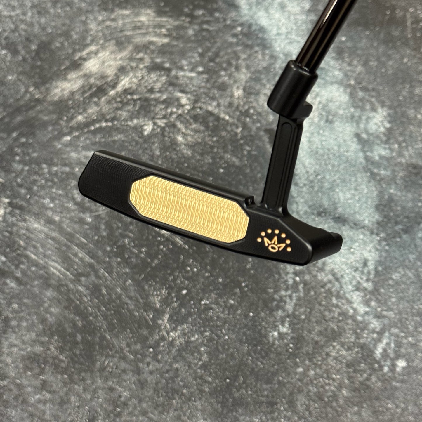 Scotty Cameron Studio Style Newport 2+ Bulletback Brass Face Insert (Black PVD)