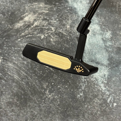Scotty Cameron Studio Style Newport 2+ Bulletback Brass Face Insert (Black PVD)