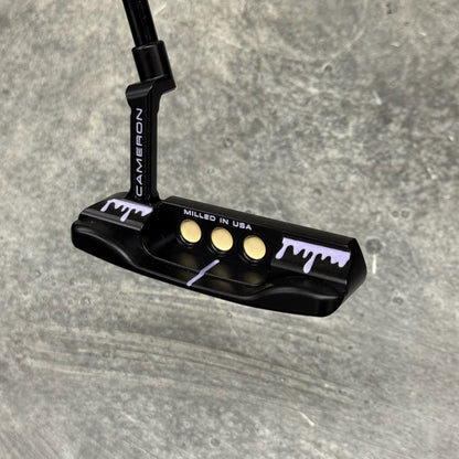 Scotty Cameron Super Select Newport (Black PVD) Purple Drip Print