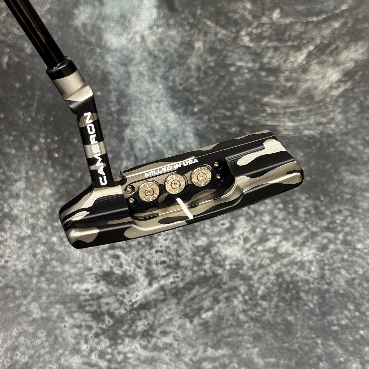 Scotty Cameron Studio Style Newport 2 (Black Camo and Bulletback Conversion)