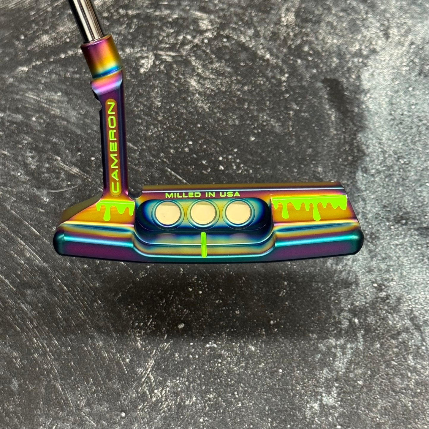 Scotty Cameron Super Select Newport 2 Drip (Crazy Rainbow PVD)