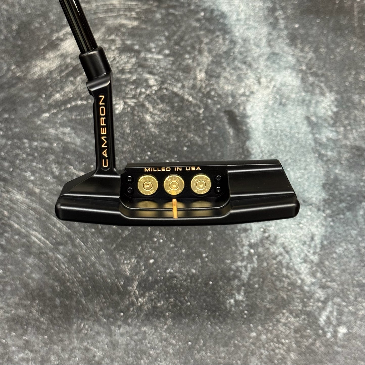 Scotty Cameron Studio Style Newport 2+ Bulletback Brass Face Insert (Black PVD)