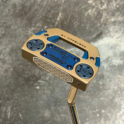 Left Handed Scotty Cameron Studio Style Fastback 1.5 (Chromatic Bronze/Blue Anodized)