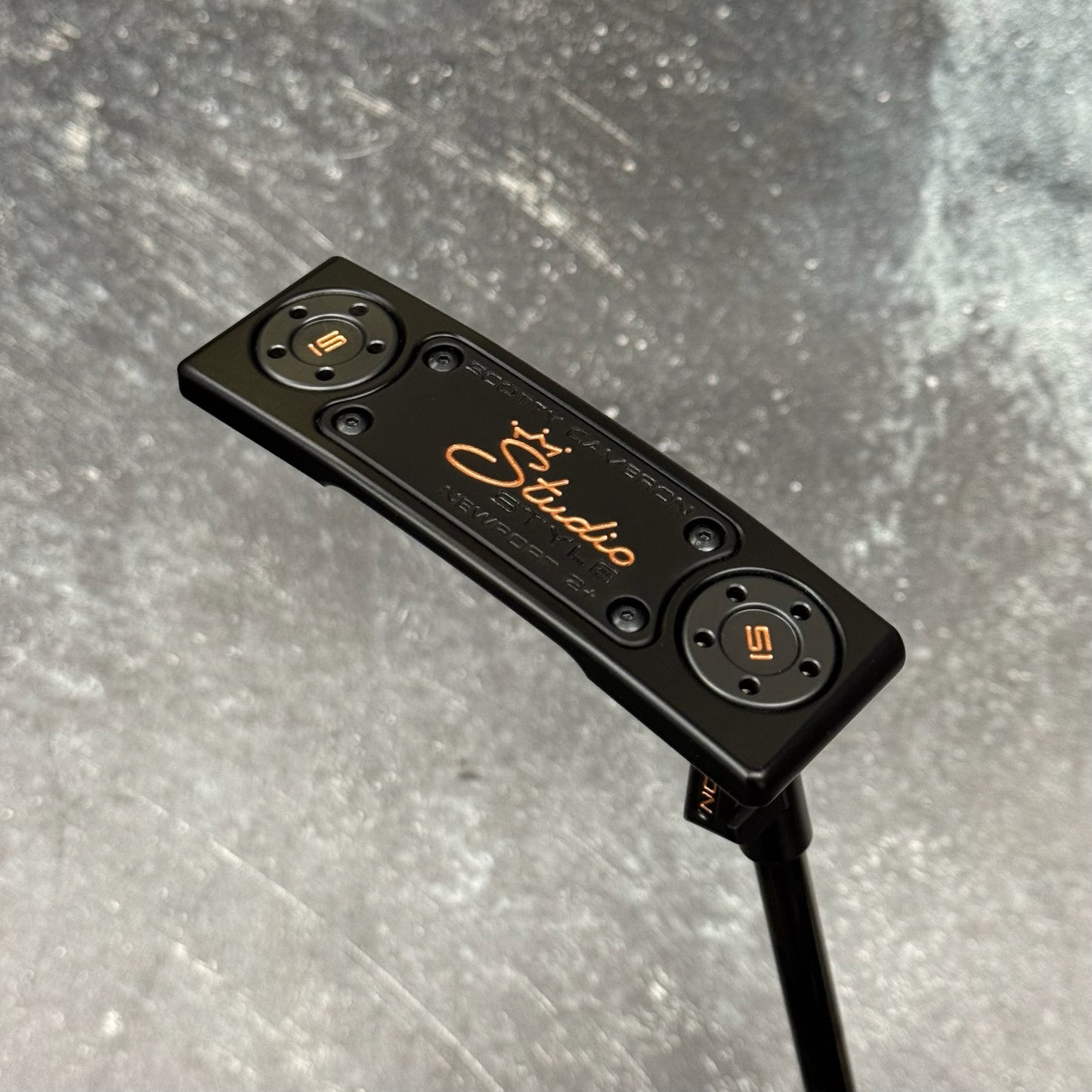 Scotty Cameron Studio Style Newport 2+ Copper Face Insert (Black PVD)