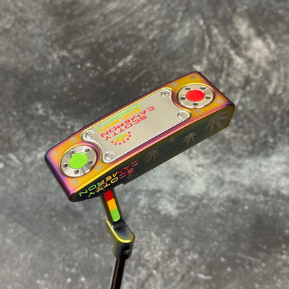Scotty Cameron Super Select Squareback 2 (Crazy Rainbow Marijuana Theme)